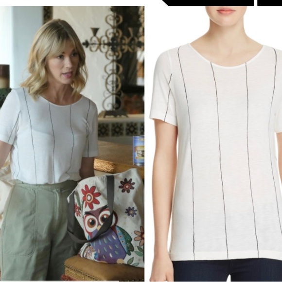 Majestic Filatures Deluxe T-Shirt Dress Size 3 Tee Shirt Viscose White - Picture 1 of 8